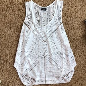 White patterned tank top